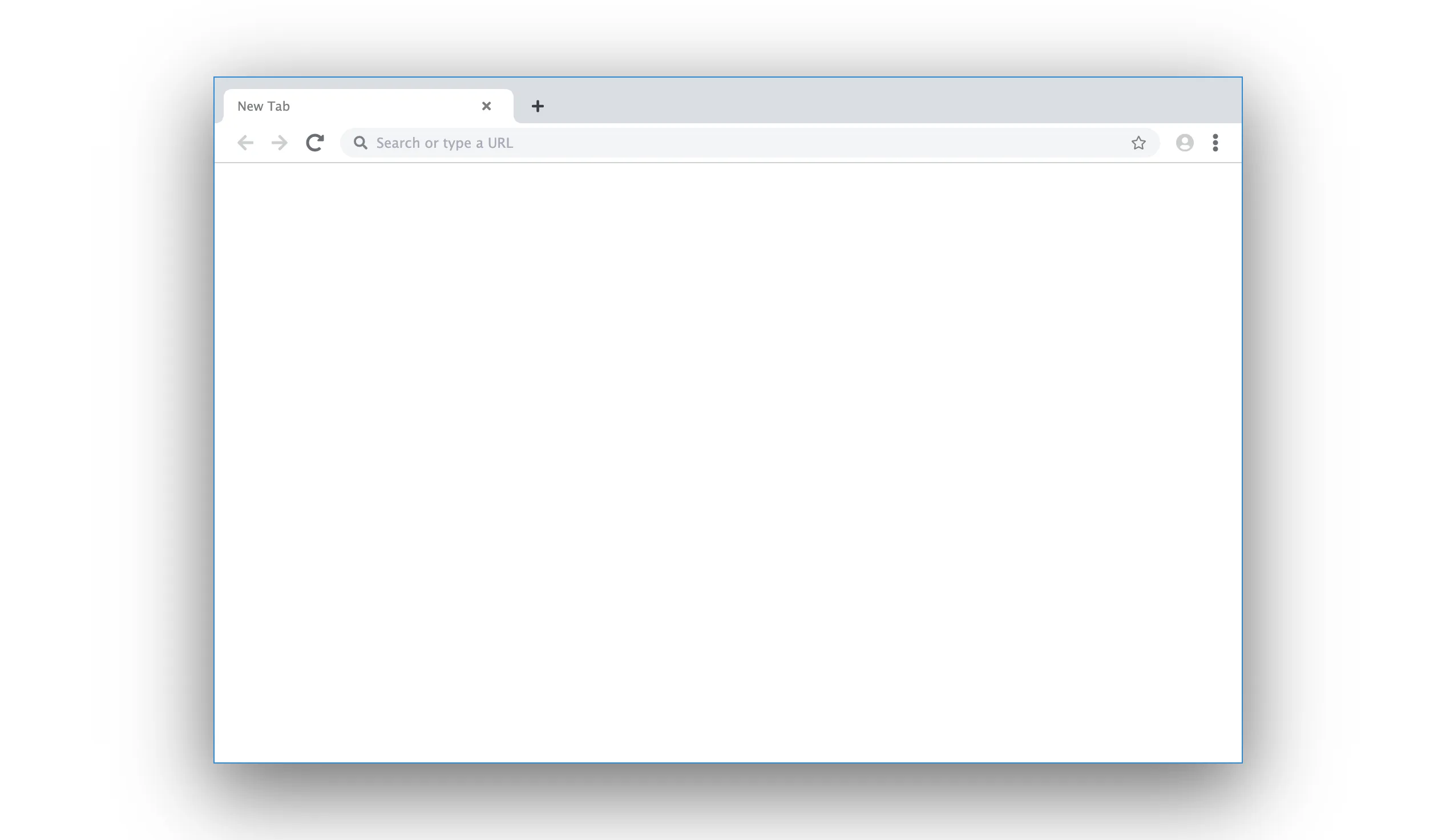 A browser interface using inverted corners